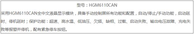 HGM6110CAN控制器功能