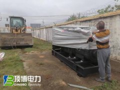 桂平市白沙镇柴油发电机安装现场